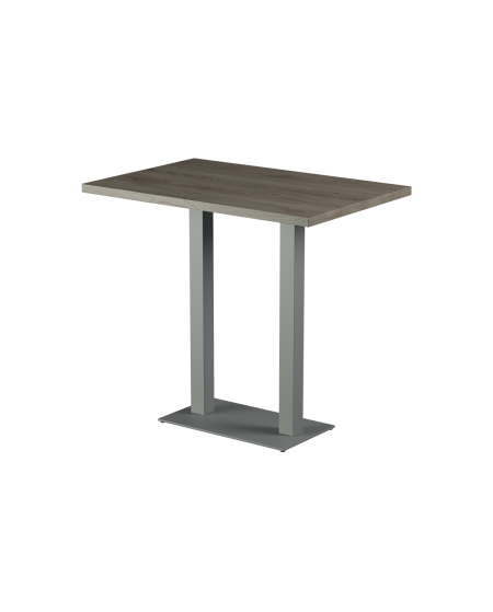 Tisch ALFA BAR DUO Grau mit Laminierte-Platten 18 mm