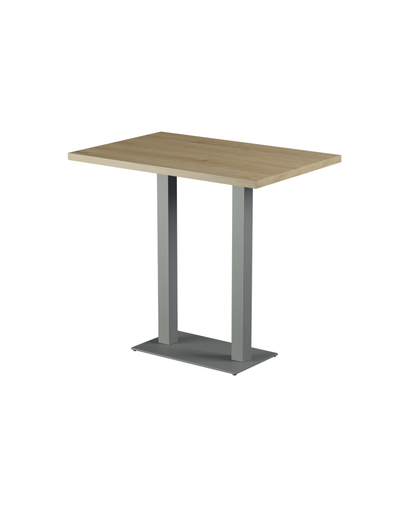Tisch ALFA BAR DUO Grau mit Laminierte-Platten 18 mm