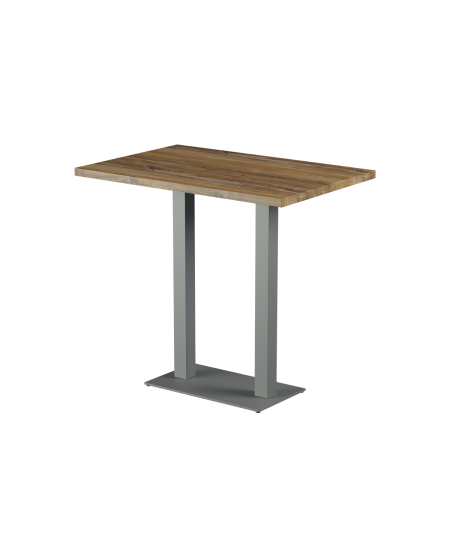 Tisch ALFA BAR DUO Grau mit Laminierte-Platten 18 mm