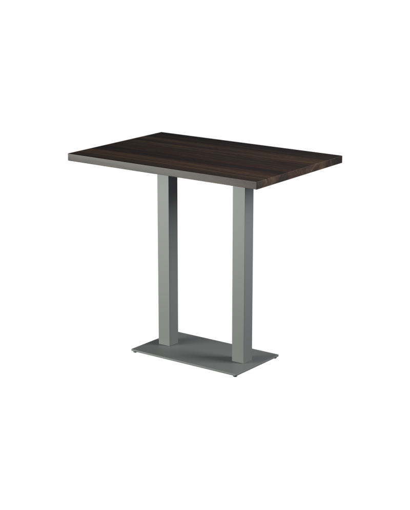 Tisch ALFA BAR DUO Grau mit Laminierte-Platten 18 mm