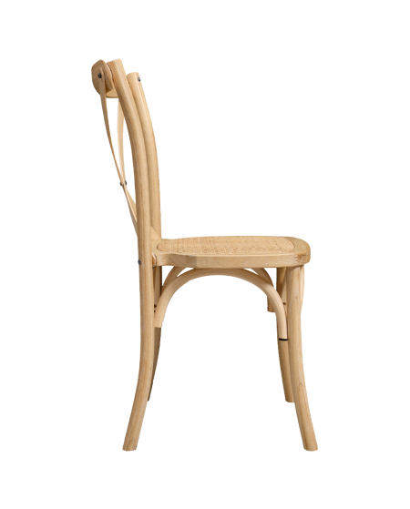 Stuhl CROSS-BACK WOOD Natur Gebleicht