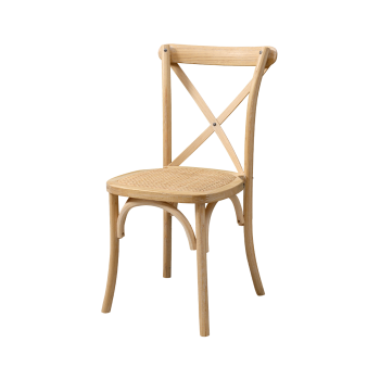 Stuhl CROSS-BACK WOOD Natur Gebleicht