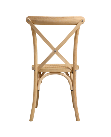 Stuhl CROSS-BACK WOOD Natur Gebleicht
