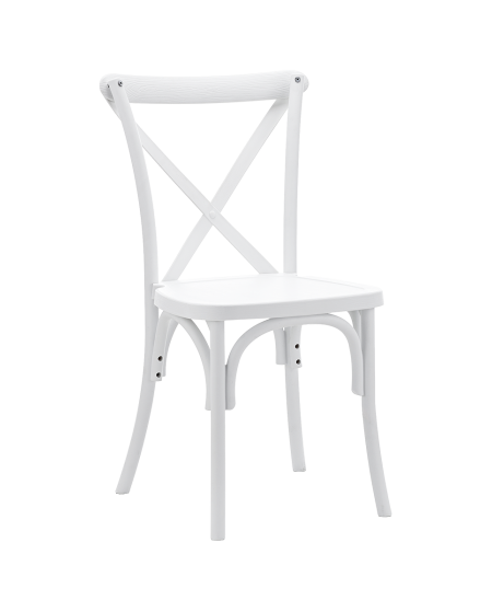 Stuhl CROSS-BACK POLYWOOD Weiß