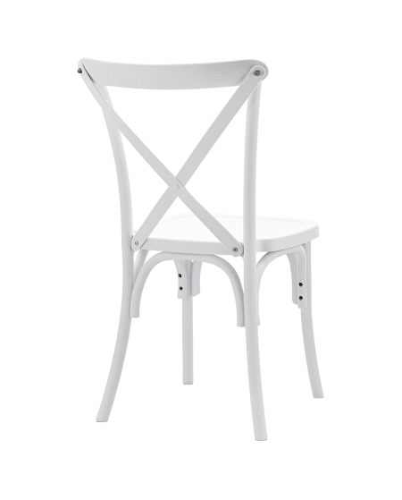 Stuhl CROSS-BACK POLYWOOD Weiß