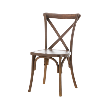 Stuhl CROSS-BACK POLYWOOD Walnuss