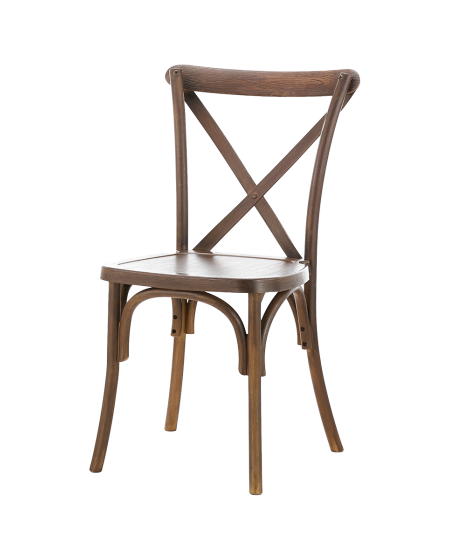 Stuhl CROSS-BACK POLYWOOD Walnuss