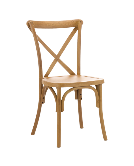 Stuhl CROSS-BACK POLYWOOD Natur