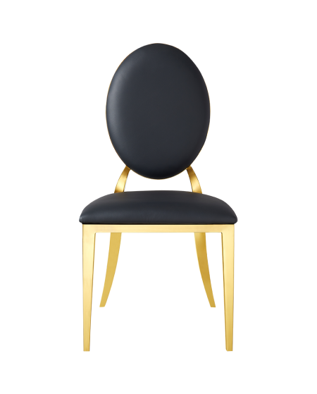 Stuhl GLAMOUR ALL TAP Gold–Schwarz