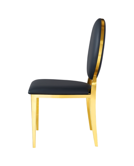 Stuhl GLAMOUR ALL TAP Gold–Schwarz