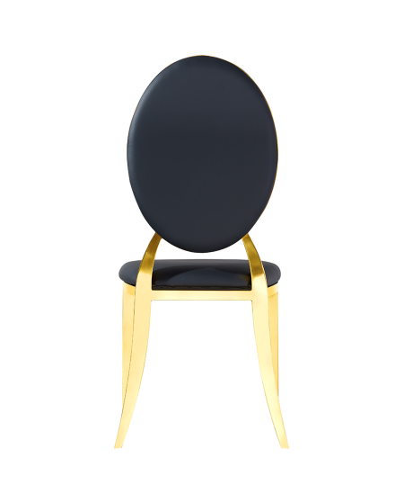 Stuhl GLAMOUR ALL TAP Gold–Schwarz