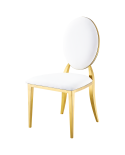 Stuhl GLAMOUR ALL TAP Gold–Weiß