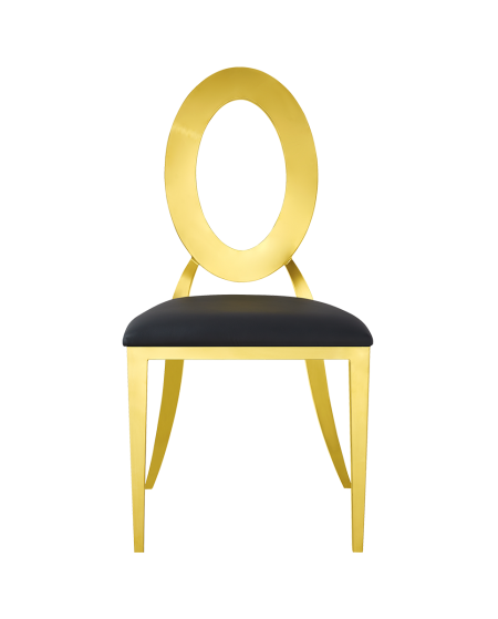 Stuhl GLAMOUR TAP Gold–Schwarz