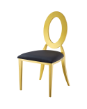 Stuhl GLAMOUR TAP Gold–Schwarz