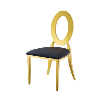 Stuhl GLAMOUR TAP Gold–Schwarz