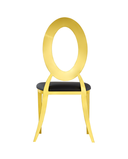 Stuhl GLAMOUR TAP Gold–Schwarz