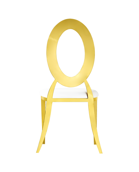 Stuhl GLAMOUR TAP Gold–Weiß