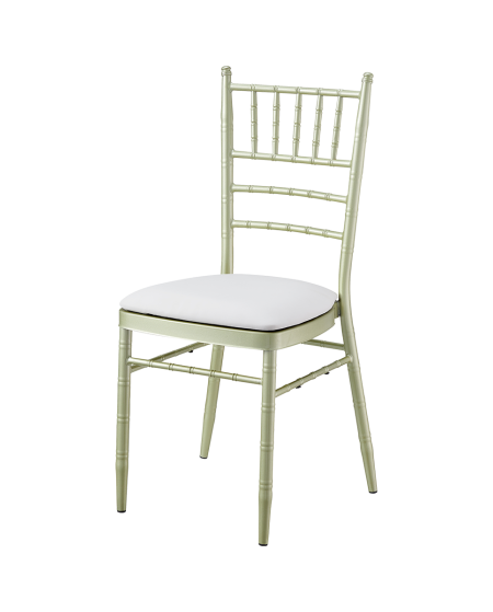 Stuhl CHIAVARI TIFFANY Metall Champagner