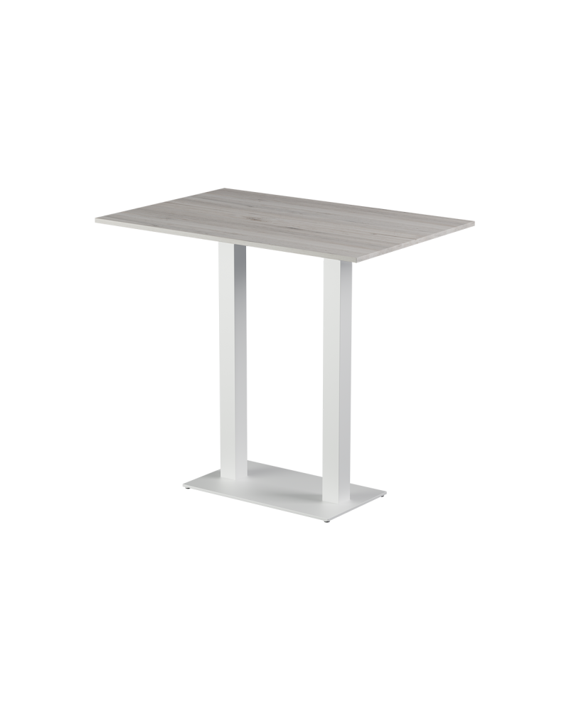 Tisch ALFA BAR DUO Weiss mit Laminierte-Platten 18 mm