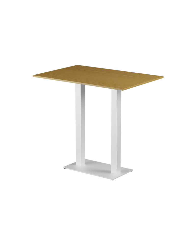 Tisch ALFA BAR DUO Weiss mit Laminierte-Platten 18 mm
