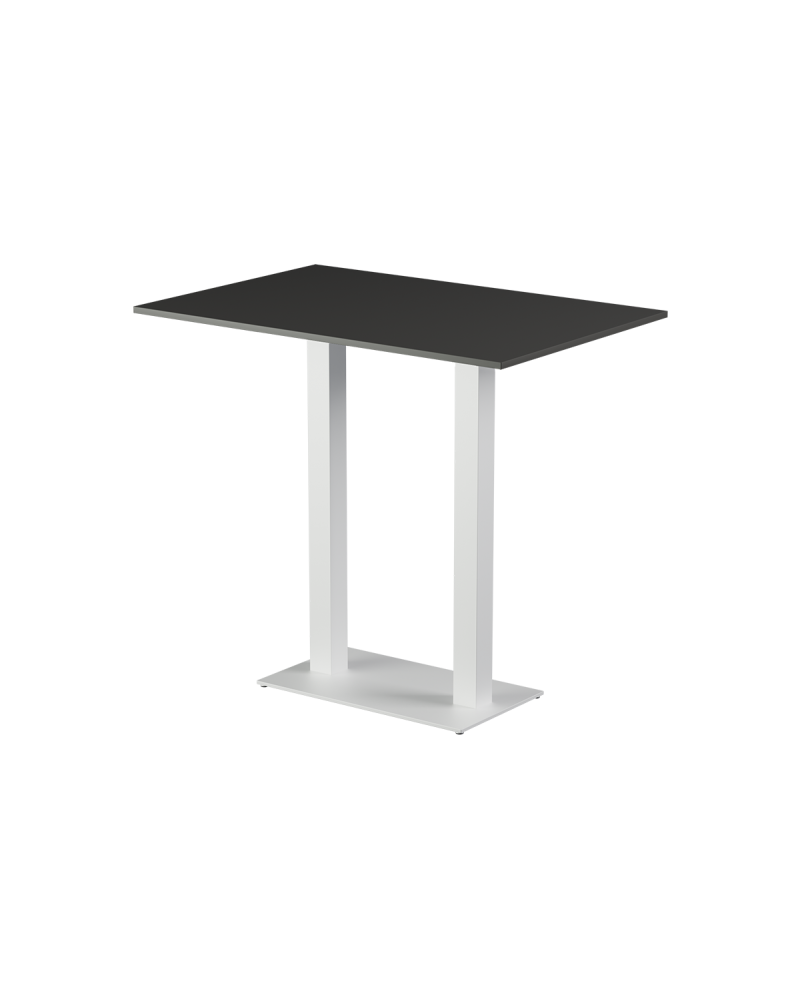 Tisch ALFA BAR DUO Weiss mit Laminierte-Platten 18 mm
