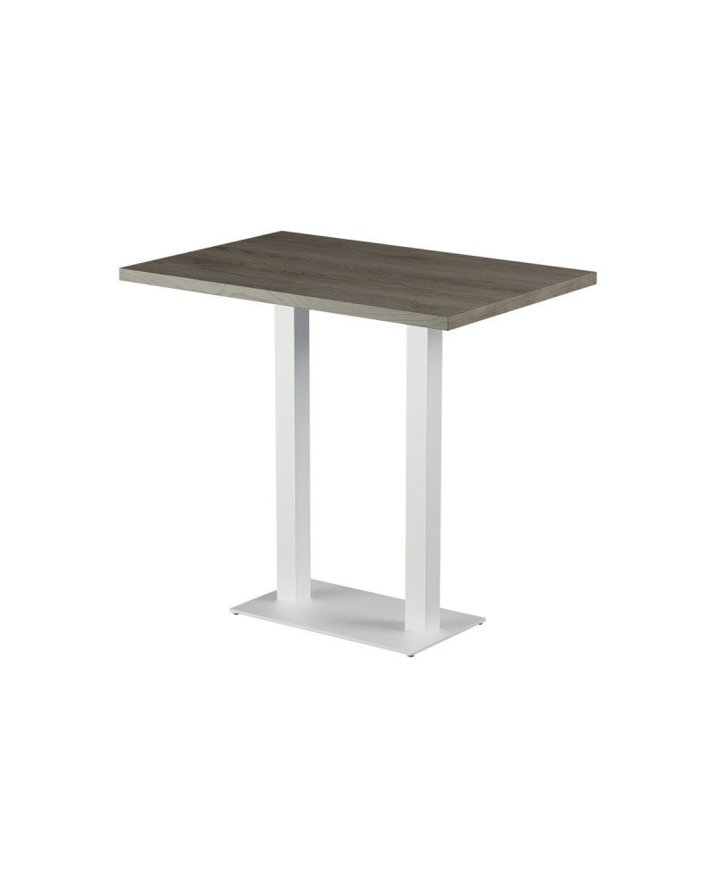 Tisch ALFA BAR DUO Weiss mit Laminierte-Platten 18 mm