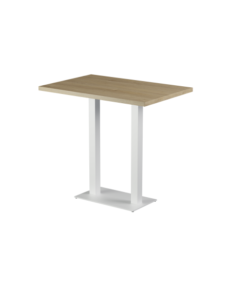 Tisch ALFA BAR DUO Weiss mit Laminierte-Platten 18 mm
