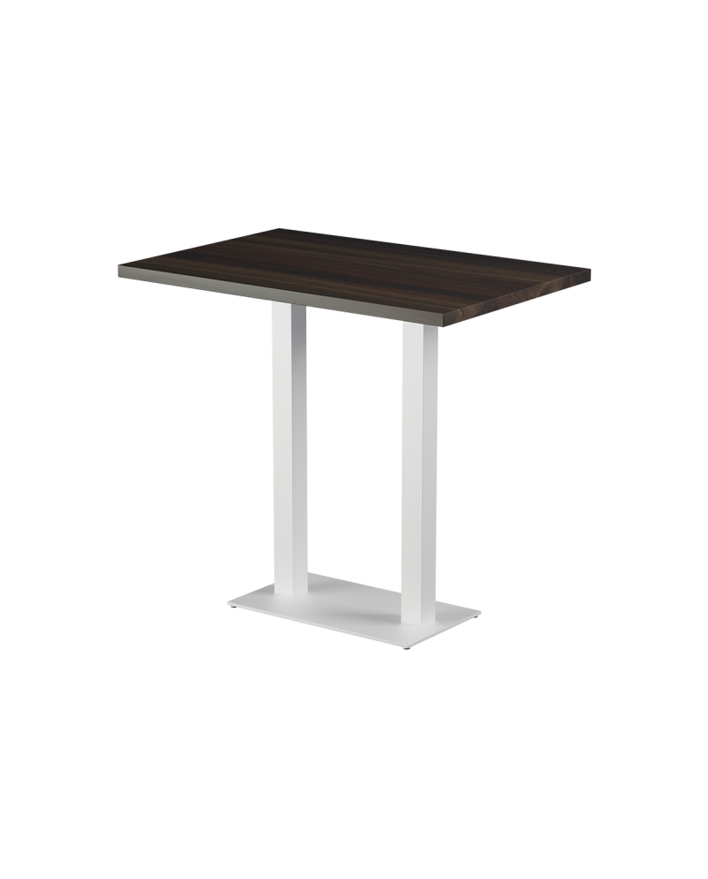 Tisch ALFA BAR DUO Weiss mit Laminierte-Platten 18 mm