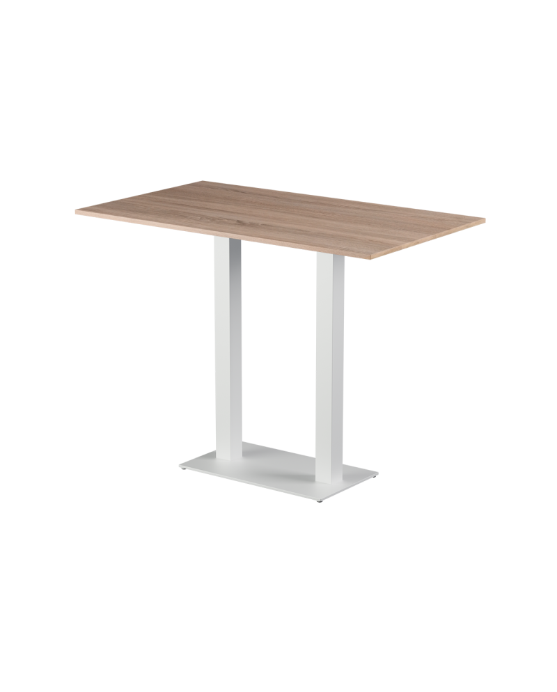 Tisch ALFA BAR DUO Weiss mit Laminierte-Platten 18 mm