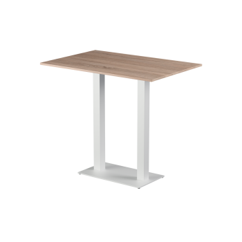 Tisch ALFA BAR DUO Weiss mit Laminierte-Platten 18 mm