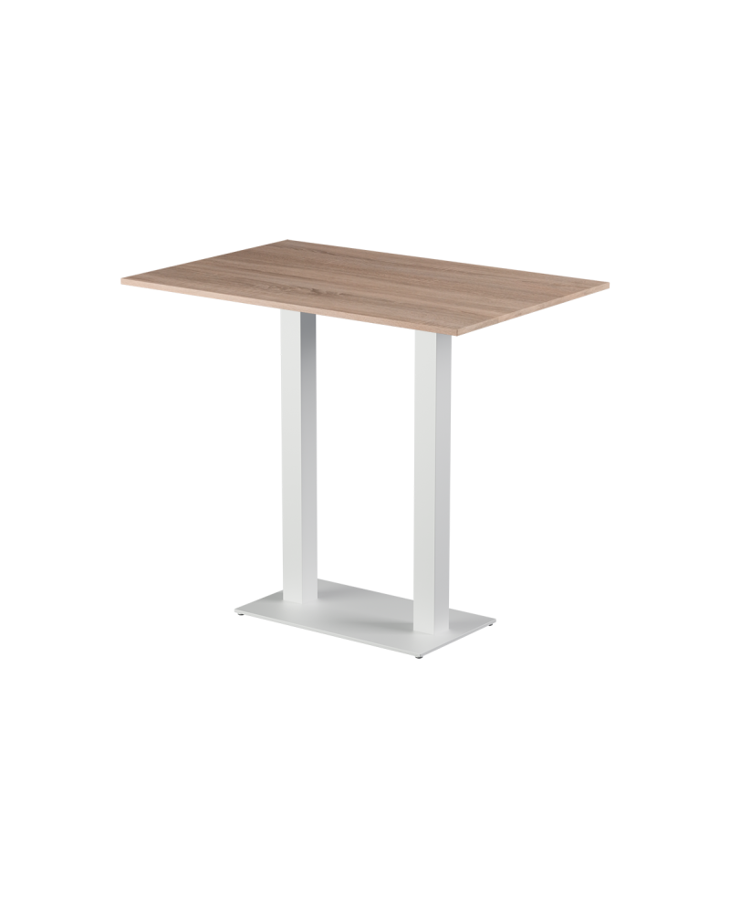 Tisch ALFA BAR DUO Weiss mit Laminierte-Platten 18 mm
