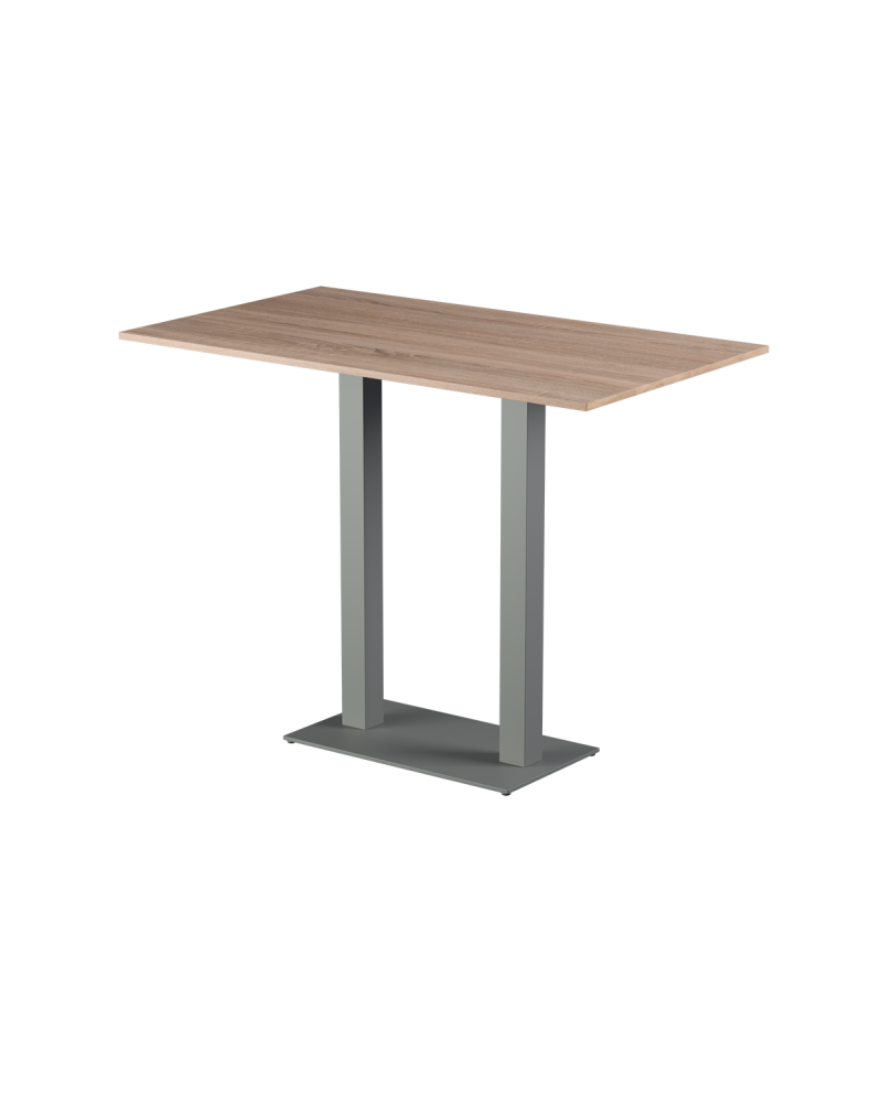Tisch ALFA BAR DUO Grau mit Laminierte-Platten 18 mm