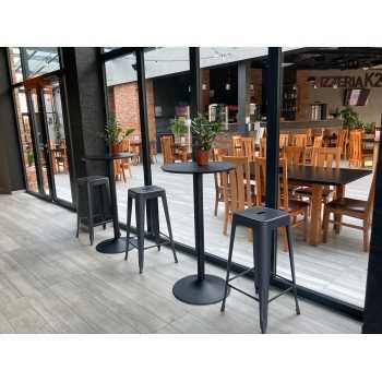 Hocker PARIS Inspiriert Von TOLIX Schwarz