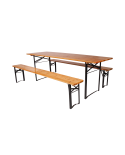 Bierzeltgarnitur WOODY 180x50 CM