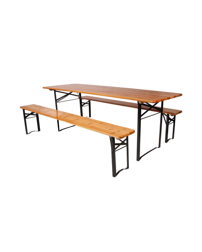 Bierzeltgarnitur WOODY 180x50 CM