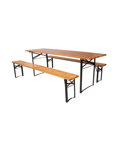Bierzeltgarnitur WOODY 180x50 CM