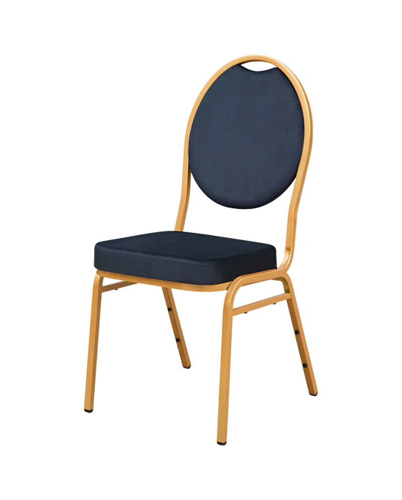 Stuhl HERMAN MODERN Schwarz Velours
