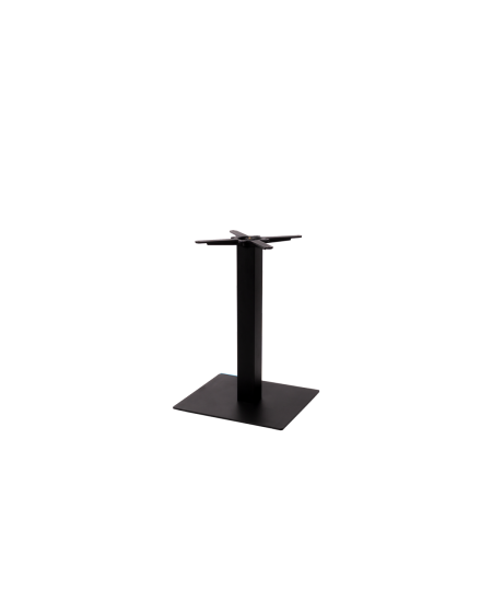 Tisch ALFA 40x55 Schwarz mit Holzplatte