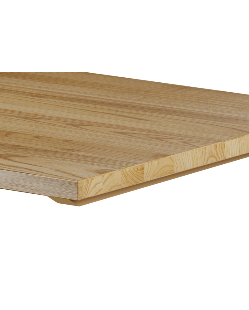 Tisch PRISMA mit Holzplatte