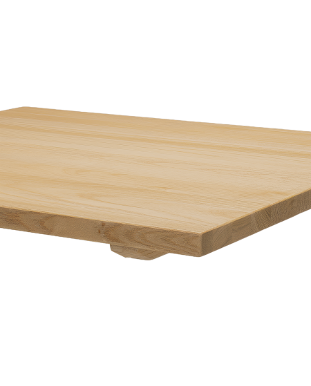 Tisch ALFA S Grau mit Holzplatte