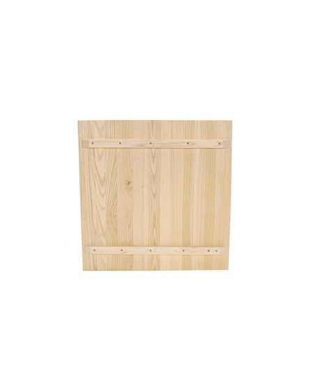 Tisch ALFA BAR Schwarz mit Holzplatte