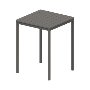 Tisch TERRAZZA BAR 80x80 Dunkelgrau
