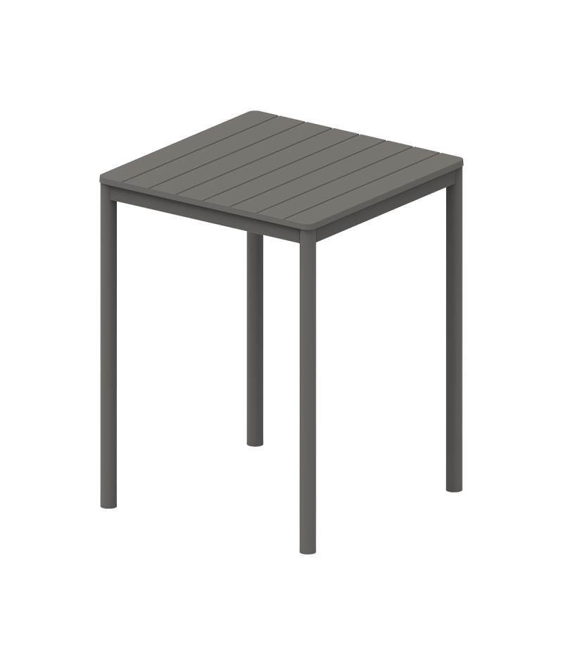 Tisch TERRAZZA BAR 80x80 Dunkelgrau