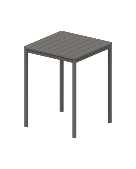 Tisch TERRAZZA BAR 80x80 Dunkelgrau