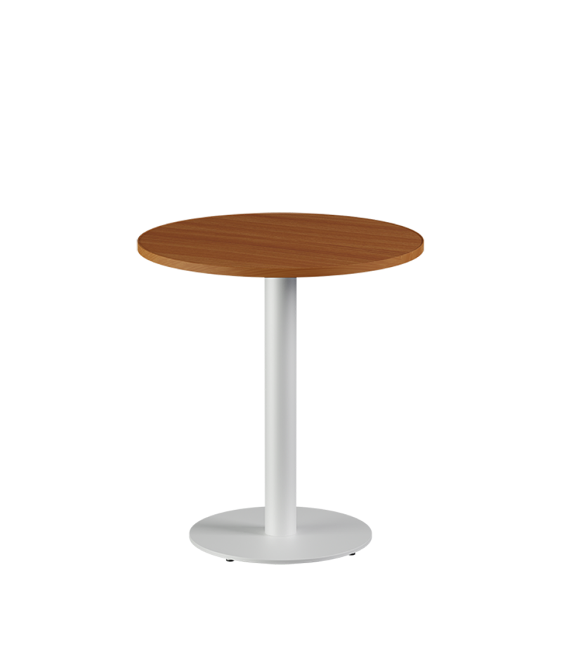 Tisch ALFA R Weiss mit Laminierte-Platten 18 mm