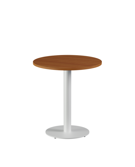Tisch ALFA R Weiss mit Laminierte-Platten 18 mm