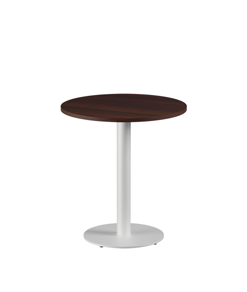 Tisch ALFA R Weiss mit Laminierte-Platten 18 mm