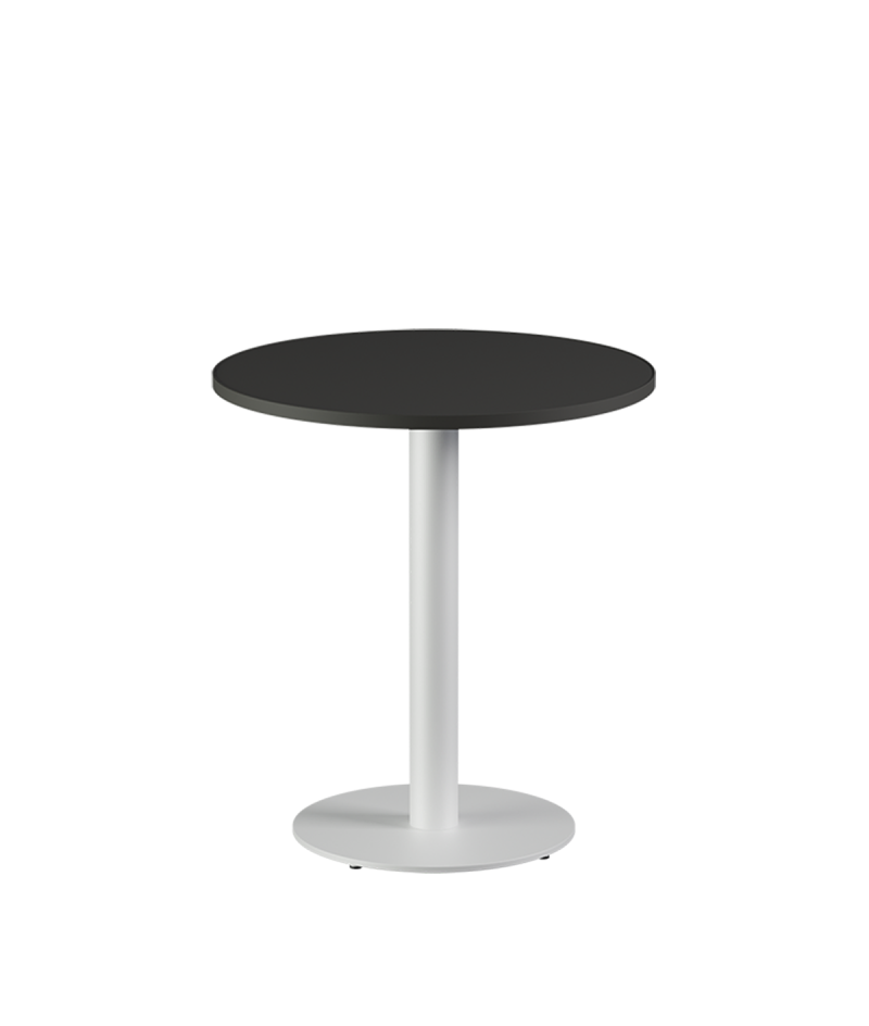 Tisch ALFA R Weiss mit Laminierte-Platten 18 mm