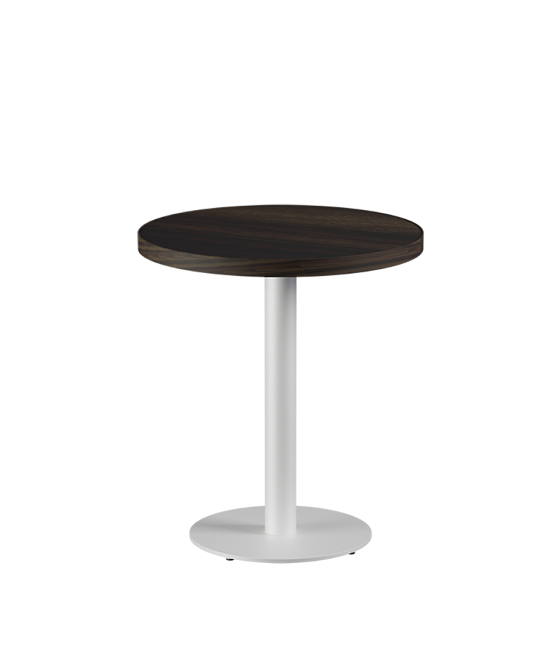 Tisch ALFA R Weiss mit Laminierte-Platten 18 mm