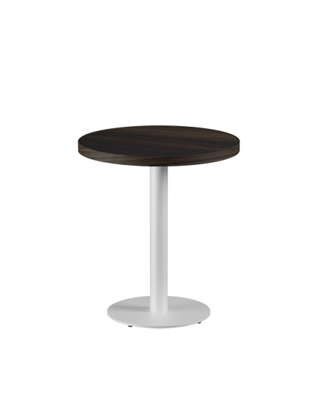 Tisch ALFA R Weiss mit Laminierte-Platten 18 mm